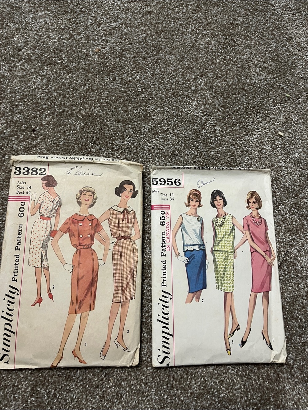 Simplicity Vintage-Sewing Pencil Skirts Pattern Set